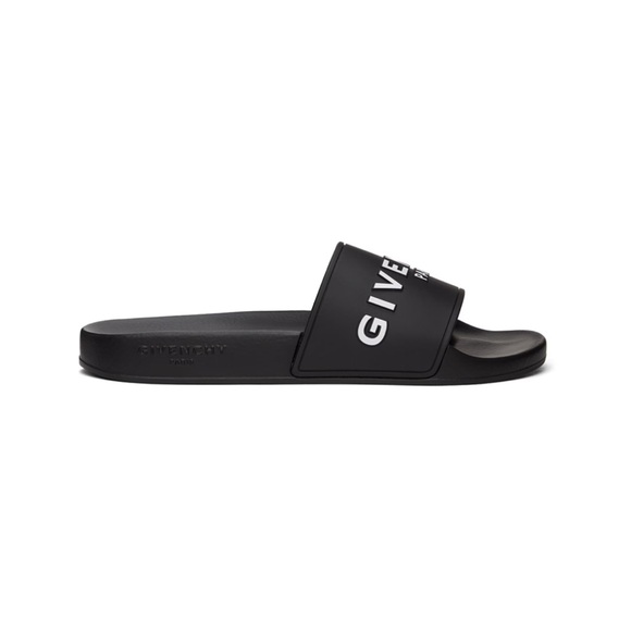 GIVENCHY Black Paris Flat Sandals - Picture 9 of 11